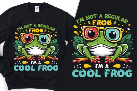 Download Regular Frog Vs Cool Frog Stylish Tee - Premium Bundle